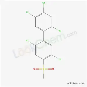 Molecular Structure of 66640-61-7 (4-Methylsulfonyl-2,2',4',5,5'-pentachlorobiphenyl)