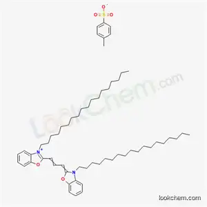 3-オクタデシル-2-[3-(3-オクタデシルベンゾオキサゾール-2(3H)-イリデン)-1-プロペニル]ベンゾオキサゾール-3-イウム?(4-メチルベンゼンスルホン酸)アニオン
