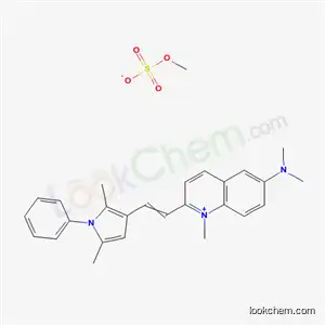 Molecular Structure of 61791-77-3 (6-(dimethylamino)-2-[2-(2,5-dimethyl-1-phenyl-1H-pyrrol-3-yl)vinyl]-1-methylquinolinium methyl sulphate)