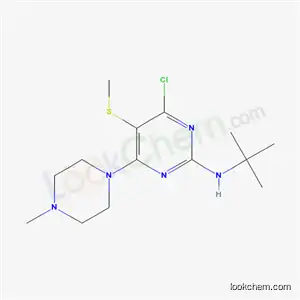 4-クロロ-2-(tert-ブチルアミノ)-6-(4-メチルピペラジノ)-5-(メチルチオ)ピリミジン
