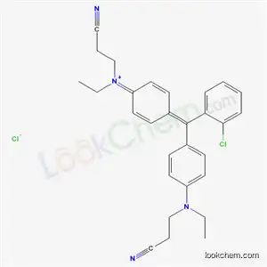 N-[4-[(2-クロロフェニル)[4-[(2-シアノエチル)エチルアミノ]フェニル]メチレン]-2,5-シクロヘキサジエン-1-イリデン]-2-シアノ-N-エチルエタンアミニウム?クロリド
