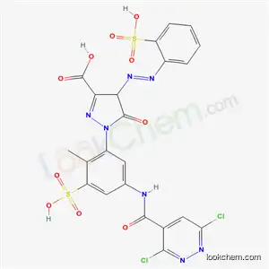 1-[2-メチル-3-スルホ-5-(3,6-ジクロロ-4-ピリダジニルカルボニルアミノ)フェニル]-4-(2-スルホフェニルアゾ)-4,5-ジヒドロ-5-オキソ-1H-ピラゾール-3-カルボン酸