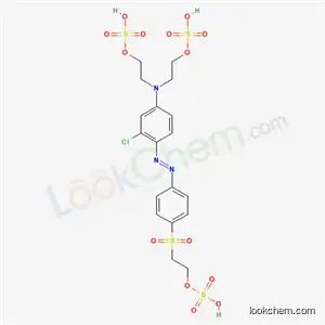 硫酸水素2-[[4-[[2-クロロ-4-[ビス(2-スルホオキシエチル)アミノ]フェニル]アゾ]フェニル]スルホニル]エチル