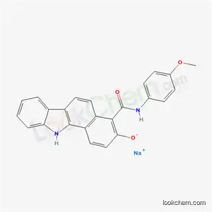 나트륨 2-옥시도-N-(4-메톡시페닐)-11H-벤조[a]카바졸-3-카복스아미데이트