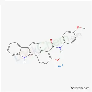 나트륨 2-옥시도-N-(4-메톡시페닐)-11H-벤조[a]카바졸-3-카복스아미데이트