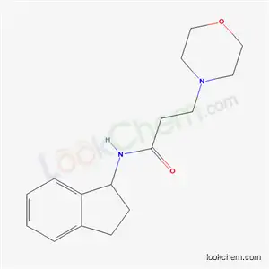 Molecular Structure of 6520-57-6 (N-(Indan-1-yl)-2-morpholinopropionamide)