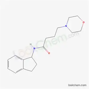 Molecular Structure of 6520-60-1 (N-(Indan-1-yl)-2-morpholinobutyramide)
