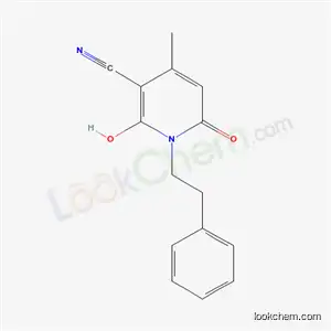1,2-ジヒドロ-6-ヒドロキシ-4-メチル-2-オキソ-1-(2-フェニルエチル)-3-ピリジンカルボニトリル