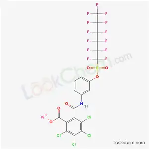 3,4,5,6-テトラクロロ-2-[N-[m-(トリデカフルオロヘキシルスルホニルオキシ)フェニル]カルバモイル]安息香酸カリウム