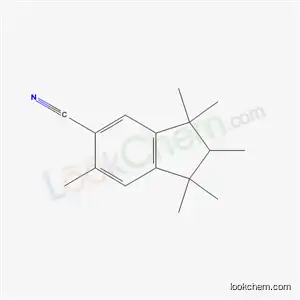 Molecular Structure of 63084-13-9 (2,3-Dihydro-1,1,2,3,3,6-hexamethyl-1H-indene-5-carbonitrile)