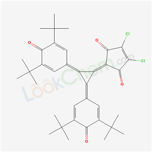 4-CYCLOPENTENE-1,3-DIONE,2-[BIS[3,5-BIS(TERT-BUTYL)-4-OXO-2,5-CYCLOHEXADIEN-1-YLIDENE]CYCLOPROPYLIDENE]-4,5-DICHLORO-CAS