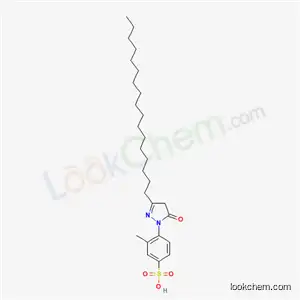 4-[(3-ヘプタデシル-4,5-ジヒドロ-5-オキソ-1H-ピラゾール)-1-イル]-3-メチルベンゼンスルホン酸