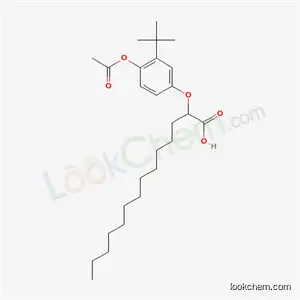 2-[4-(アセチルオキシ)-3-tert-ブチルフェノキシ]テトラデカン酸