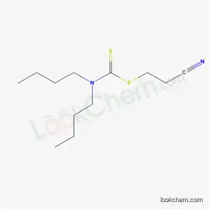 Molecular Structure of 63505-34-0 (Dibutyldithiocarbamic acid 2-cyanoethyl ester)