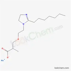 3-[2-[(2-ヘプチル-4,5-ジヒドロ-1H-イミダゾール)-1-イル]エトキシ]-2-メチルプロパン酸ナトリウム