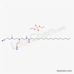 硫酸ジエチル/N-[2-[(2-シアノエチル)[2-[(2-シアノエチル)アミノ]エチル]アミノ]エチル]オクタデカンアミド,(1:1)
