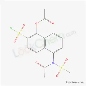 5-[아세틸(메틸술포닐)아미노]-1-(아세틸옥시)-2-나프탈렌술폰산 클로라이드