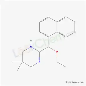 Molecular Structure of 33236-10-1 (3,4,5,6-Tetrahydro-5,5-dimethyl-2-[ethoxy(1-naphtyl)methyl]pyrimidine)