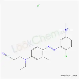 4-クロロ-3-[[4-[(2-シアノエチル)エチルアミノ]-2-メチルフェニル]アゾ]-N,N,N-トリメチルベンゼンアミニウム?クロリド