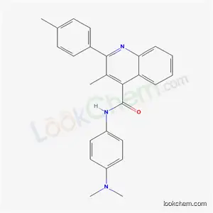 N-[4-(dimethylamino)phenyl]-3-methyl-2-(4-methylphenyl)quinoline-4-carboxamide