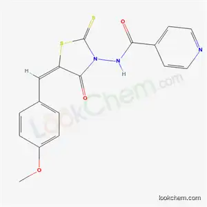 N-[5-[(4-メトキシフェニル)メチレン]-4-オキソ-2-チオキソ-3-チアゾリジニル]-4-ピリジンカルボアミド