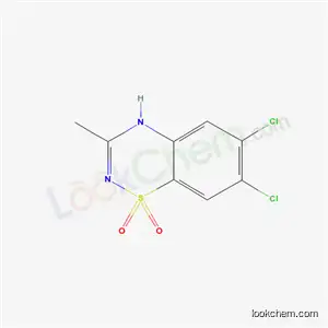 2H-1,2,4-Benzothiadiazine, 6,7-dichloro-3-methyl-, 1,1-dioxide