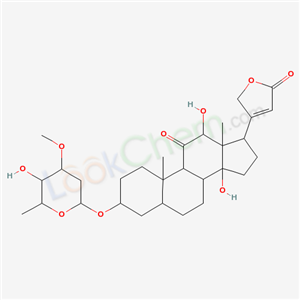 3β-[(3-O-Methyl-2,6-dideoxy-β-D-xylo-hexopyranosyl)oxy]-12β,14-dihydroxy-11-oxo-5β-card-20(22)-enolide