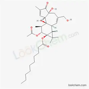 Molecular Structure of 20839-15-0 (12-O-acetylphorbol-13-decanoate)