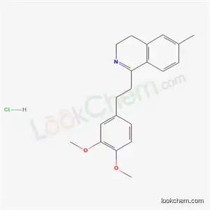 Molecular Structure of 132928-46-2 (1-[2-(3,4-dimethoxyphenyl)ethyl]-6-methyl-3,4-dihydroisoquinoline hydrochloride (1:1))