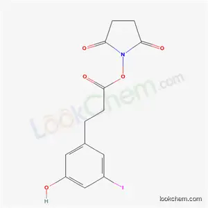 2,5- 피 롤리 딘 디온, 1- (3- (3- 히드 록시 -5- 요오도 페닐) -1- 옥소 프로 폭시)-, (+-)-