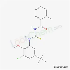Molecular Structure of 6584-77-6 (N-[(5-tert-butyl-3-chloro-2-hydroxyphenyl)carbamothioyl]-2-methylbenzamide)