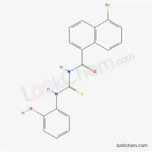 Molecular Structure of 4204-91-5 (5-bromo-N-[(2-hydroxyphenyl)carbamothioyl]naphthalene-1-carboxamide)