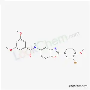 N-[2-(3-bromo-4-methoxyphenyl)-1,3-benzoxazol-5-yl]-3,5-dimethoxybenzamide
