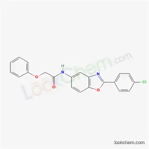 Molecular Structure of 5803-57-6 (N-[2-(4-chlorophenyl)-1,3-benzoxazol-5-yl]-2-phenoxyacetamide)