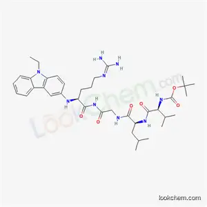 tert-부틸옥시카르보닐-발릴-류실-글리실-아르기닌-3-아미노-9-에틸카르바졸