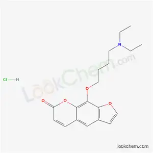 9-[4-(diethylamino)butoxy]-7H-furo[3,2-g]chromen-7-one hydrochloride (1:1)