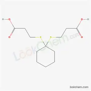 Molecular Structure of 4265-55-8 (3-[1-(2-carboxyethylsulfanyl)cyclohexyl]sulfanylpropanoic acid)
