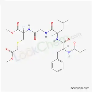 N-プロピオニル-L-Phe-L-Leu-Gly-S-(2-メトキシ-2-オキソエチル)-L-Cys-OMe