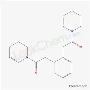 Molecular Structure of 52881-80-8 (1,1'-[1,2-Phenylenebis(1-oxo-2,1-ethanediyl)]bis(1,2,3,4-tetrahydropyridine))