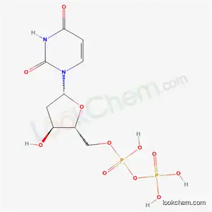 Molecular Structure of 4208-67-7 ([[5-(2,4-dioxopyrimidin-1-yl)-3-hydroxy-oxolan-2-yl]methoxy-hydroxy-phosphoryl]oxyphosphonic acid)