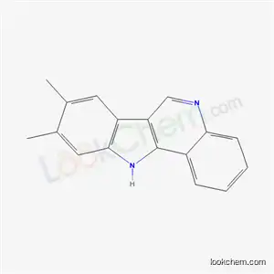 Molecular Structure of 4295-33-4 (11H-Indolo(3,2-c)quinoline, 8,9-dimethyl-)