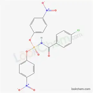 Phosphoramidic acid, (p-chlorobenzoyl)-, bis(p-nitrophenyl) ester