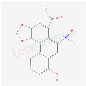 Phenanthro(3,4-d)-1,3-dioxole-5-carboxylic acid, 8-hydroxy-6-nitro-