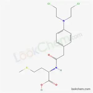 Molecular Structure of 53185-17-4 (N-({4-[bis(2-chloroethyl)amino]phenyl}acetyl)-L-methionine)