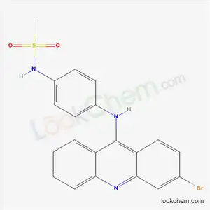 Molecular Structure of 58682-45-4 (N-[4-[(3-Bromo-9-acridinyl)amino]phenyl]methanesulfonamide)