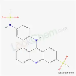 Molecular Structure of 61481-83-2 (N-(4-{[3-(methylsulfonyl)acridin-9-yl]amino}phenyl)methanesulfonamide)