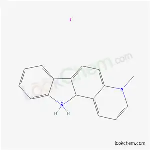 Molecular Structure of 102852-71-1 (4-methyl-11,11a-dihydro-4H-pyrido[3,2-a]carbazol-11-ium iodide)