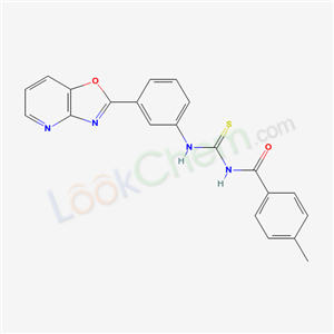4-methyl-N-[[3-(7-oxa-2,9-diazabicyclo[4.3.0]nona-2,4,8,10-tetraen-8-yl)phenyl]thiocarbamoyl]benzamide