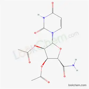 Molecular Structure of 54918-06-8 ((2S,3S,4R,5R)-2-carbamoyl-5-(2,4-dioxo-3,4-dihydropyrimidin-1(2H)-yl)tetrahydrofuran-3,4-diyl diacetate (non-preferred name))