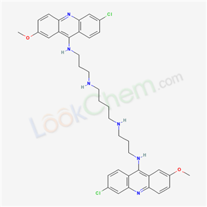 1,4-Butanediamine, N,N'-bis(3-((6-chloro-2-methoxy-9-acridinyl)amino)propyl)- cas  57576-49-5